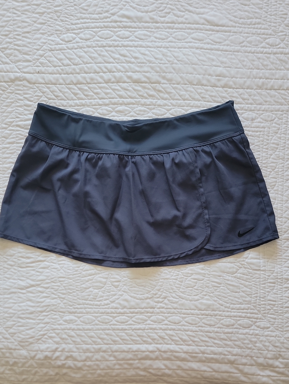 Nike Grey Effortless Essential Swim Board Skirt Athletic Skort